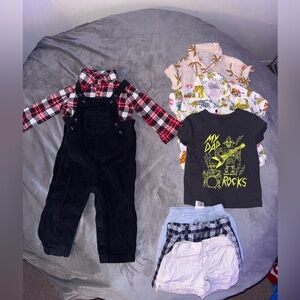 Carter's Black Corduroy Kids Overalls